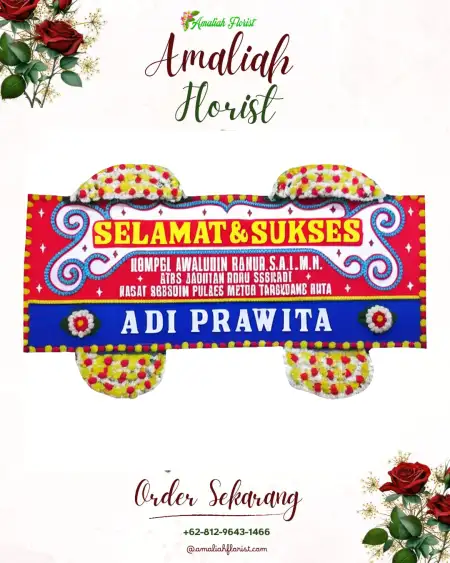 Papan Bunga Ucapan Selamat Blerong